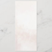 ミニマルモダン主義エレガントな結婚式 メニュー (裏面)