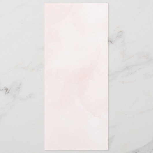 ミニマルモダン主義エレガントな結婚式 メニュー (裏面)