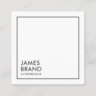 ミニマルモダン主義ソーシャルメディア スクエア名刺