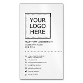 ミニマルモダン主義ソーシャルメディア マグネット名刺 (正面縦)