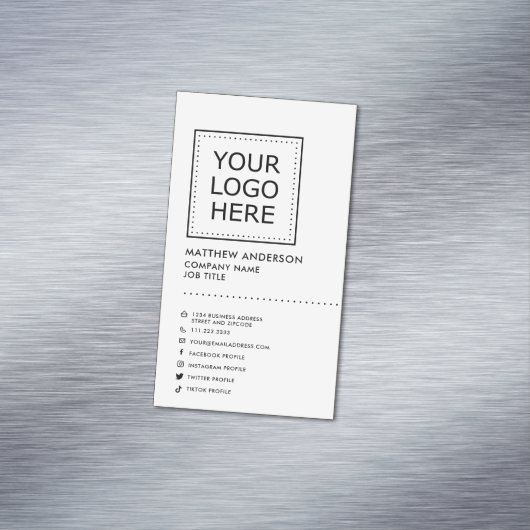 ミニマルモダン主義ソーシャルメディア マグネット名刺 (インサイチュ)