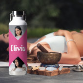 ミニマルモダン主義フォトコラージュパーソナライズされた ウォーターボトル