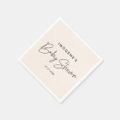 ミニマルモダン主義ベビーシャワー スタンダードカクテルナプキン (角)