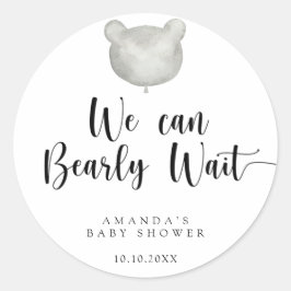 ミニマルモダン主義ベビーシャワー ラウンドシール