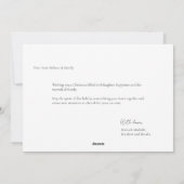 ミニマルモダン主義メリークリスマス家族の写真 シーズンカード (裏面)