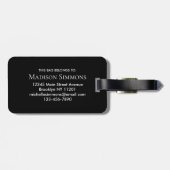 ミニマルモダン主義モノグラエレガントム ラゲッジタグ (裏面横)