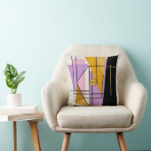 ミニマルモダン主義幾何三角形モノグラム クッション (椅子)