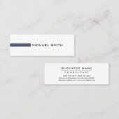 ミニマルモダン主義独立プロフェッショナル スキニー名刺 (正面/裏面)