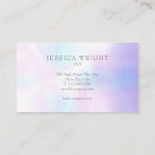 ミニマルモダン主義虹色プロフェッショナル 名刺 (裏面)