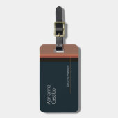 ミニマルモダン主義 ラゲッジタグ (正面縦)