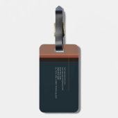 ミニマルモダン主義 ラゲッジタグ (裏面縦)