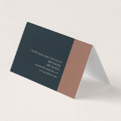 ミニマルモダン主義 名刺 (裏面)