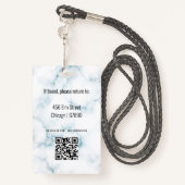 ミニマルモダン先生IDカード バッジ (裏面ランヤード)