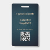 ミニマルモダン先生IDカード バッジ (裏面)