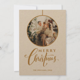 ミニマルモダン写真クリスマス シーズンカード