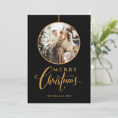 ミニマルモダン写真クリスマス シーズンカード (スタンド正面)