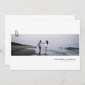 ミニマルモダン写真セーブザデート セーブザデート (正面/裏面)