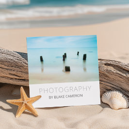 ミニマルモダン写真家 スクエア名刺