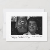 ミニマルモダン写真聖書の言葉父の日 カード (正面)