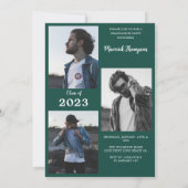 ミニマルモダン卒業式 招待状 (裏面)