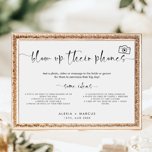 ミニマルモダン吹のサインを結婚出す ポスター