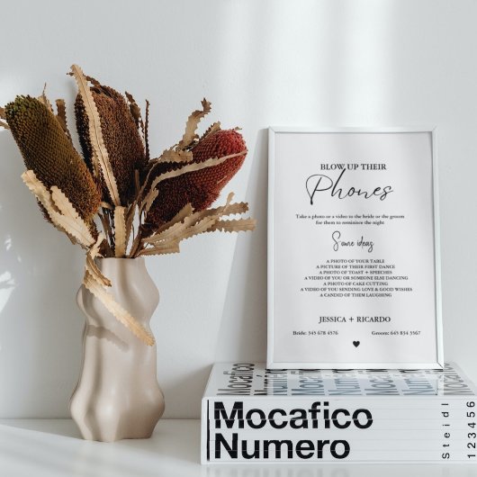 ミニマルモダン吹の写真を結婚アップする ポスター