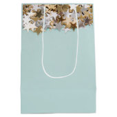 ミニマルモダン婚約/ウェディングパ感謝していーティー ミディアムペーパーバッグ (裏面)