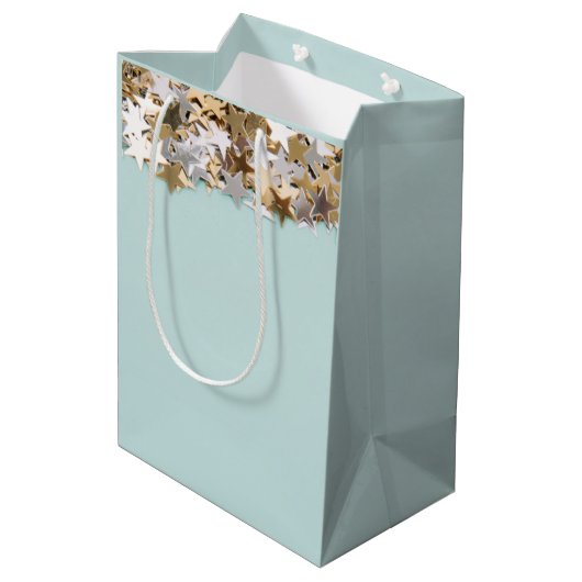 ミニマルモダン婚約/ウェディングパ感謝していーティー ミディアムペーパーバッグ (裏面アングル)