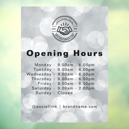 ミニマルモダン小企業名ロゴ ウィンドウサイン (シート3)