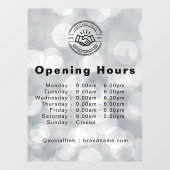 ミニマルモダン小企業名ロゴ ウィンドウサイン (シート)