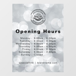 ミニマルモダン小企業名ロゴ ウィンドウサイン