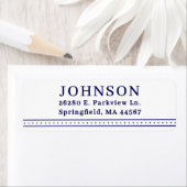 ミニマルモダン差出人住所ラベル ラベル (インサイチュ)