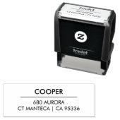 ミニマルモダン差出人住所自己インクスタンプ セルフインキングスタンプ (インサイチュ)