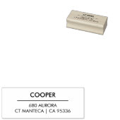 ミニマルモダン差出人住所 ラバースタンプ (押印)