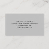 ミニマルモダン建築名刺 名刺 (裏面)