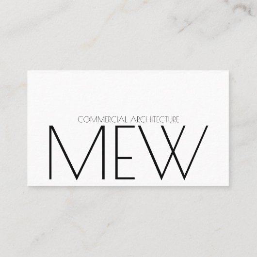 ミニマルモダン建築家 名刺 (裏面)