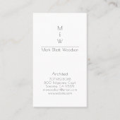 ミニマルモダン建築家 名刺 (正面)