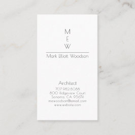 ミニマルモダン建築家 名刺