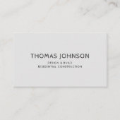 ミニマルモダン建築 名刺 (正面)