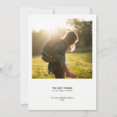 ミニマルモダン引用文 |クリスマスシンプルのフォトドット シーズンカード (正面)