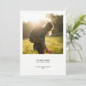 ミニマルモダン引用文 |クリスマスシンプルのフォトドット シーズンカード (スタンド正面)