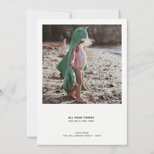 ミニマルモダン引用文 |フォトシンプル引用文 シーズンカード (正面)