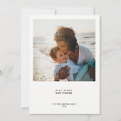 ミニマルモダン引用文 |フォトホリデー感謝 シーズンカード (正面)