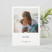 ミニマルモダン引用文 |フォトホリデー感謝 シーズンカード (スタンド正面)