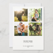 ミニマルモダン引用文 |写真のコラージュ シーズンカード (正面)