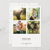 ミニマルモダン引用文 |写真のコラージュ シーズンカード (正面/裏面)