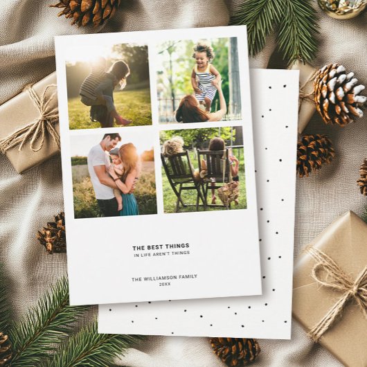 ミニマルモダン引用文 |写真のコラージュ シーズンカード