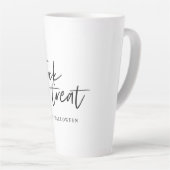 ミニマルモダン手品 |ハッピーハローウィン カフェラテマグ (右アングル)