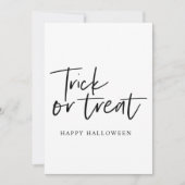 ミニマルモダン手品 |ハッピーハローウィン シーズンカード (正面)