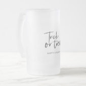 ミニマルモダン手品 |ハッピーハローウィン フロストグラスビールジョッキ (正面左)